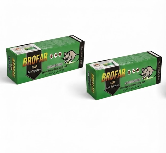 rofar Trap Fare Yapışkanı 2'li Paket - Zehirsiz Güçlü Fare ve Haşere Yapışkan Tuzağı